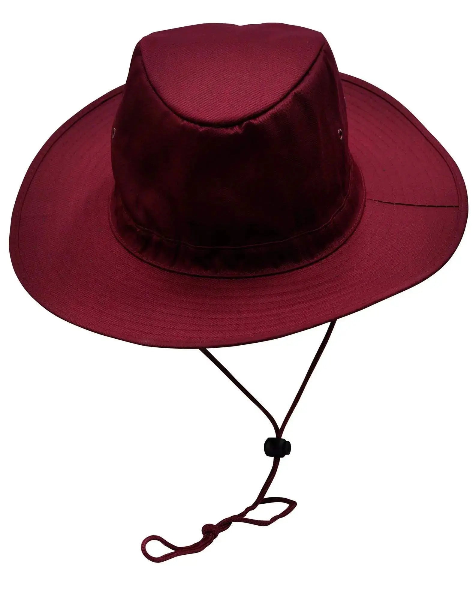 Slouch Hat With Break-away Clip Strap H1026 Active Wear Winning Spirit Maroon S